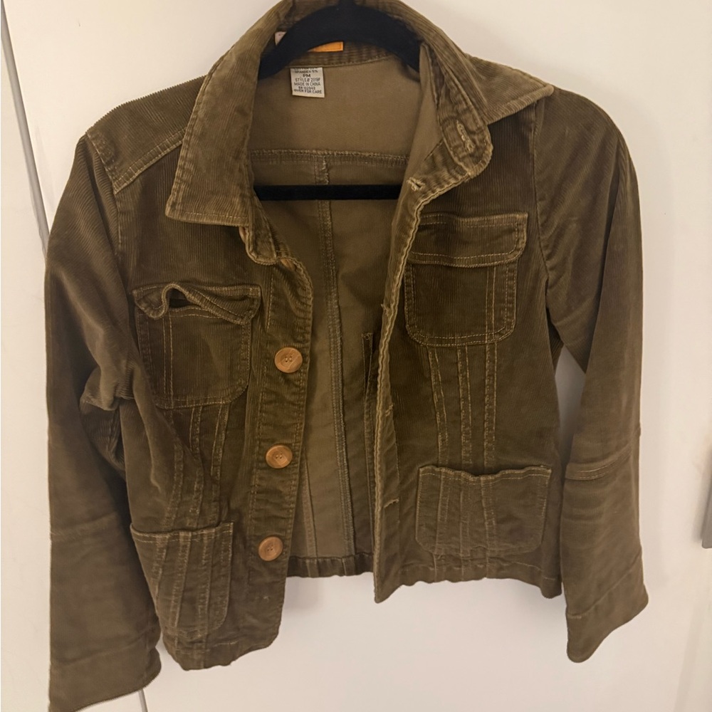 Olive green corduroy jacket